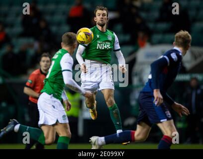 Scottish Premiership - Hibernian / Ross County Easter Road Stadium, Edinburgh, Midlothian, Royaume-Uni. 24 novembre 2020. Hibs accueille le Comté de Ross dans la Ligue écossaise Premier à Easter Road, Édimbourg. Pic montre: Un attaquant volant HibsÕ, Christian Doidge. Crédit : Ian Jacobs/Alay Live News Banque D'Images