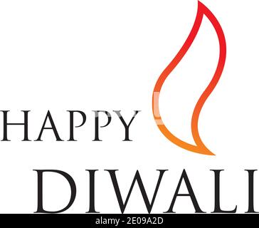 Illustration du logo Vector sur le thème de la célébration traditionnelle de happy diwali Illustration de Vecteur