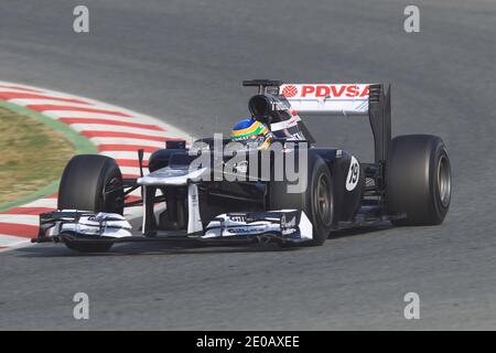 Bruno Senna, du Brésil et Williams, conduit au cours de la troisième journée des essais hivernaux de Formule 1 au circuit de Catalunya à Montmelo, près de Barcelone, Espagne, le 3 mars 2012. Photo de Manuel Blondeau/ABACAPRESS.COM Banque D'Images