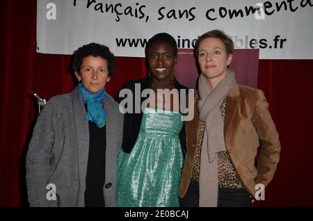 Rokhaya Diallo et Clémentine Autain assistent à la cérémonie des « Ya bon Awards » à Paris, France, le 19 mars 2012. Photo de Thierry Plessis/ABACAPRESS.COM Banque D'Images