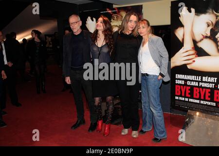 Pascal Gregory, Clara Ponsot , Virginie Destentes et Emmanuelle Beart à la première 'Bye Blondie', à Paris, France, le 19 mars 2012. Photo par ABACAPRESS.COM Banque D'Images