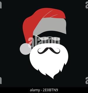 modèle d'illustration du logo de l'icône du vecteur du père noël Illustration de Vecteur