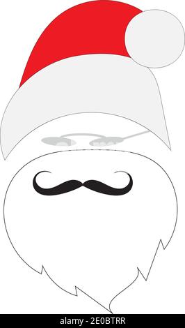 modèle d'illustration du logo de l'icône du vecteur du père noël Illustration de Vecteur