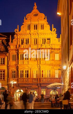 Hôtel historique Ritter dans la vieille ville, Heidelberg, Bade-Wurtemberg, Allemagne Banque D'Images