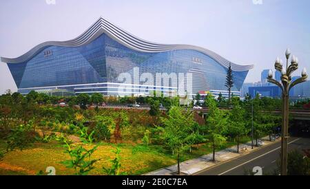 Chengdu, dans la province du sichuan, dans le centre mondial du nouveau siècle Banque D'Images