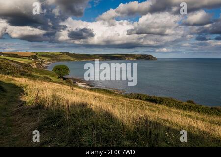 Portscatho; région agricole de Curgurrell; Cornwall; Royaume-Uni Banque D'Images