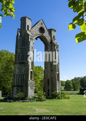 Les vestiges du XIIIe siècle du Prieuré de Walsingham à Walsingham, Angleterre, Royaume-Uni Banque D'Images