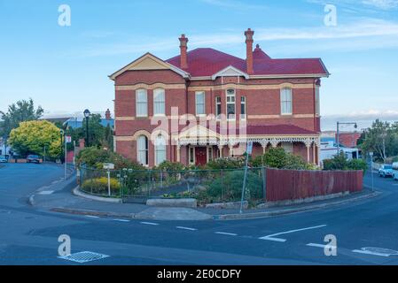 Maisons résidentielles à Battery point à Hobart, Australie Banque D'Images