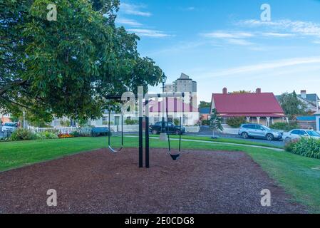 Maisons résidentielles à Battery point à Hobart, Australie Banque D'Images