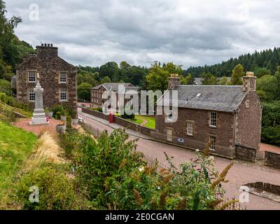 La ville industrielle de New Lanark, site classé au patrimoine mondial de l'UNESCO, Écosse, Royaume-Uni, Europe Banque D'Images