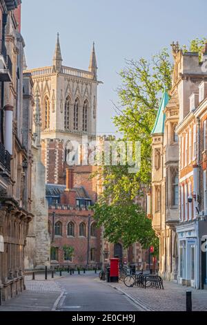 Trinity Street, St. John's College, Cambridge, Cambridgeshire, Angleterre, Royaume-Uni, Europe Banque D'Images