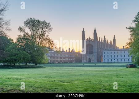 Le dos, King's College, Cambridge, Cambridgeshire, Angleterre, Royaume-Uni, Europe Banque D'Images