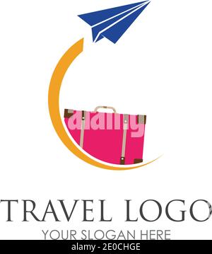 Logo de voyage vecteur icône modèle-vecteur Illustration de Vecteur
