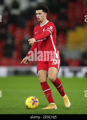 Photo du dossier datée du 27-12-2020 de Curtis Jones à Liverpool. Banque D'Images