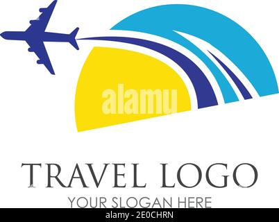 Logo de voyage vecteur icône modèle-vecteur Illustration de Vecteur