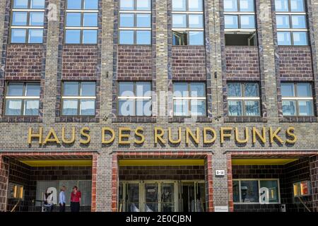 Haus des Rundfunks, Internet Masurenallee, Westend, Charlottenburg, Berlin, Deutschland Banque D'Images