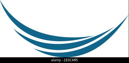 L'icône de l'onde de l'eau logo design illustration vectorielle Illustration de Vecteur