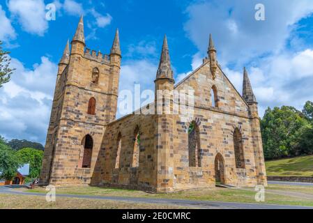 Église au site historique de Port Arthur en Tasmanie, Australie Banque D'Images