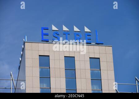 Hôtel Estrel, Sonnenallee, Neukölln, Berlin, Deutschland Banque D'Images