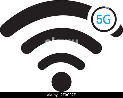5g logo signe vecteur modèle technologie Vector icône réseau signe 5G Illustration de Vecteur