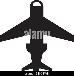 Logo avion modèle modèle illustration vecteur icône design Plan icône vecteur. Illustration de Vecteur