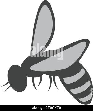 Illustration de l'icône vectorielle du logo Bee Illustration de Vecteur