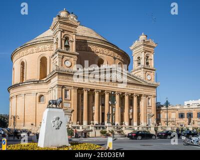 Le Mosta Dome, ou Rotonde de Santa Marija Assunta, Mosta, Malte, Europe Banque D'Images