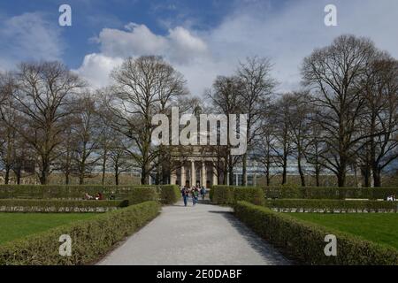 Hofgarten, Bayerische Staatskanzlei, Franz-Josef-Strauß-Ring, Muenchen, Bayern, Allemagne Banque D'Images