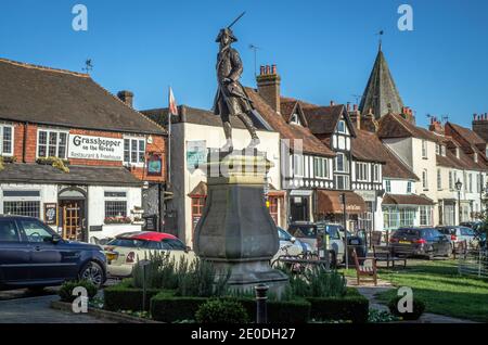 Westerham village vert Banque D'Images