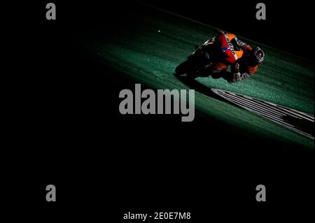 Casey Stoner de Honda HRC, pilote de MotoGP en Australie, lors de la course du Grand Prix du Qatar, le dimanche 8 avril 2012. Photo de Malkon/ABACAPRESS.COM Banque D'Images