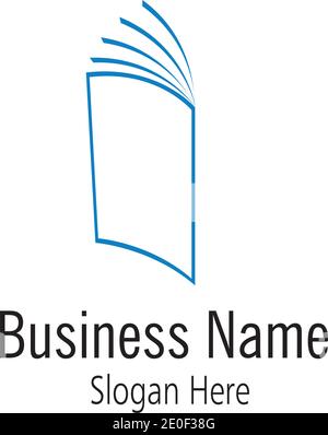 Logo de livre et icône de librairie modèle de conception vectoriel logo de livre Modèle vecteur conception d'illustration Illustration de Vecteur