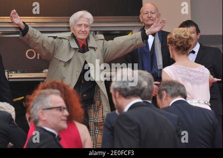 Le réalisateur français Alain Resnais accueille la diffusion de son film avant la première de 'vous n'avez encore rien vu' présentée en compétition au 65e festival de Cannes, à Cannes, dans le sud de la France, le 21 mai 2012. Photo d'Aurore Marechal/ABACAPRESS.COM Banque D'Images