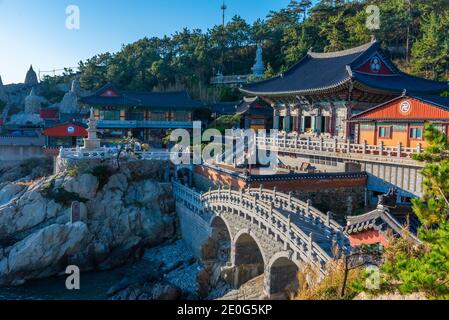 Temple de Haedong Yonggungsa à Busan, république de Corée Banque D'Images