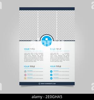 Conception de modèle de brochure abstrait vectoriel Illustration de Vecteur