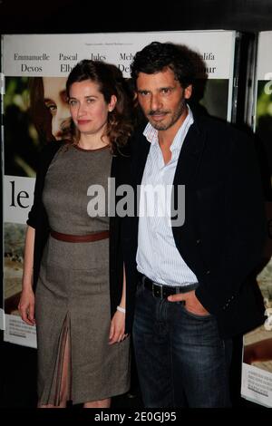 Emmanuelle Devos et Pascal Elbe à la première "le fils de l'autre", à Paris, France, le 2 avril 2012. Photo par ABACAPRESS.COM Banque D'Images