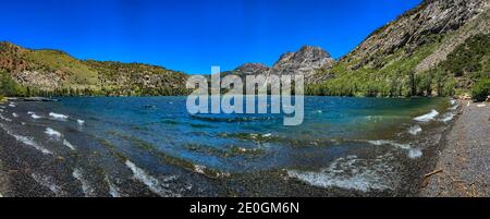 Silver Lake et Carson Peak dans le cadre de la boucle de June Lake, dans le pays Mono, en Californie Banque D'Images