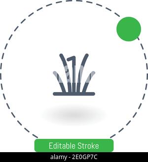 icône de vecteur de lit reed icônes de contour de contour modifiables pour le web et mobile Illustration de Vecteur