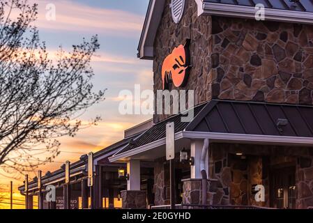 Restaurant de fruits de mer Red Lobster à Snellville, Géorgie, juste à l'est d'Atlanta. (ÉTATS-UNIS) Banque D'Images