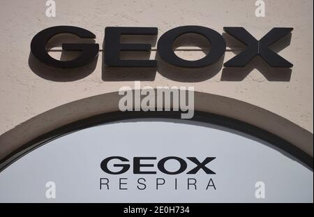 Geox Schuhe, Neuhauser Strasse, Munich, Bayern, Deutschland Banque D'Images
