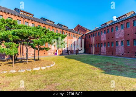 Grounds of Seodaemun prison History Hall à Séoul, République de Corée Banque D'Images