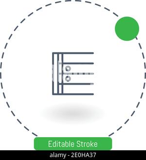 icône de vecteur statique icônes de contour modifiables pour le web et mobile Illustration de Vecteur