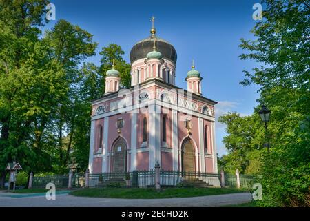 Alexander-Newski-Gedaechtniskirche Kolonie Alexandrowka Schaubek, Potsdam, Brandebourg, Allemagne Banque D'Images