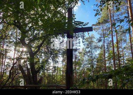 Le sommet de Reinickendorfs sur la montagne la plus haute Ehrenpfortenberg à Berlin Tegel Banque D'Images