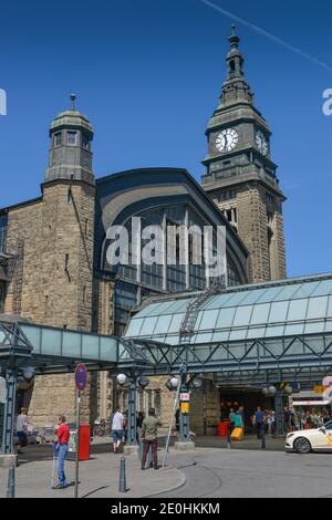 Hauptbahnhof, Hachmannplatz, Kirchenallee, Hamburg, Deutschland Banque D'Images