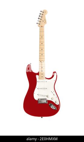 - Strat guitare électrique Fender Stratocaster Banque D'Images