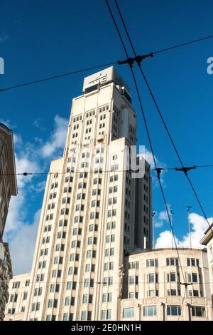 Anvers, Belgique - 4 décembre 2018, KBC Bank à Anvers deuxième plus grande banque de Belgique, axée sur les particuliers et les petites et moyennes entreprises Banque D'Images