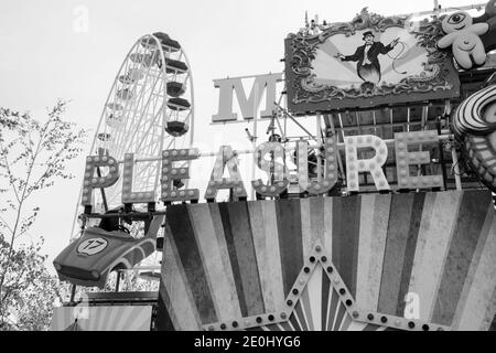 MARGATE, KENT, ROYAUME-UNI - 28 AOÛT 2017. L'emblématique Dreamland à Margate, avec ses manèges historiques provenant de plusieurs sites britanniques. Margate, Kent, Royaume-Uni, août 28 Banque D'Images