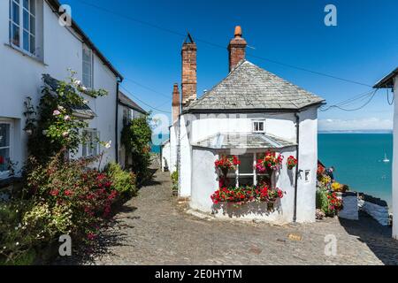 Le pittoresque village côtier de Clovelly à Devon, Angleterre, Royaume-Uni Banque D'Images
