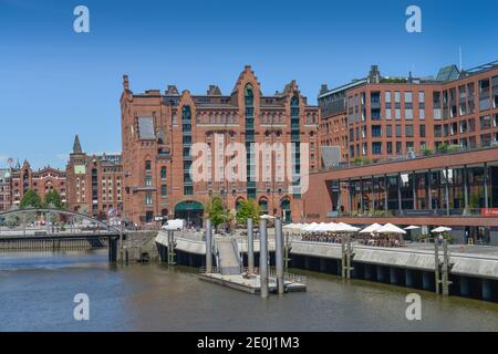 Magdeburger Hafen, Busanbruecke, Internationales Maritimes, Elbtorquartier Elbarkaden, musée, Hafencity, Hambourg, Allemagne Banque D'Images