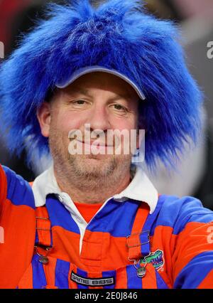 Arlington, Texas, États-Unis. 30 décembre 2020. Le Florida Gator Fan est prêt pour le Florida Gators, contre le match de football de l'Oklahoma Sooners College, au Goodyear Cotton Bowl, à Arlington, Texas, le 30 décembre 2020. (Crédit obligatoire : Tommy Hays/MarinMedia.org/Cal Sport Media) (photographe complet absolu, et crédits requis).télévision, ou magazines à but lucratif Contactez MarinMedia directement. Crédit : csm/Alay Live News Banque D'Images